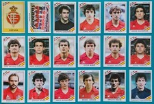 Panini World Cup Mexico 86 Stickers - Spain Espana Team Complete