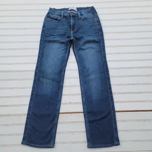 Abercrombie Kids Jeans Stretch Adjustable Waist Boys Straight Medium Wash 11/12 - Picture 1 of 12