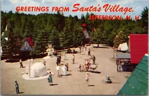 Jefferson, New Hampshire Postkarte "Greetings from SANTA'S VILLAGE" 1963 Cancel - Bild 1 von 2