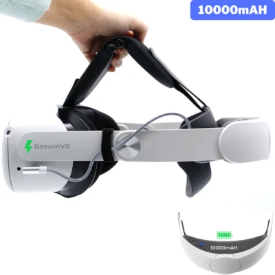 BeswinVR Elite Strap Battery Pack 10000mAH for Meta Quest 2 (NOT for Quest 3)