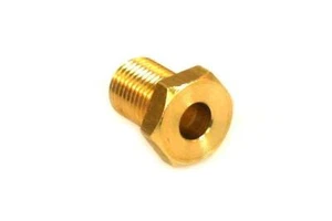 Einschraubstutzen Messing M10x1 D6mm L15mm Gas LPG Autogas Leitung Kupfer - Bild 1 von 3