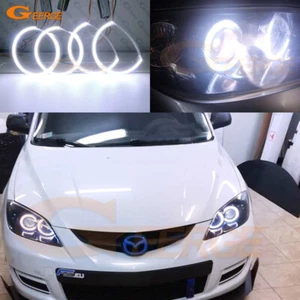 For Mazda 3 Mazda3 BK 2003 - 2008 Ultra bright COB Led Angel Eyes Kit Halo Rings - Picture 1 of 11