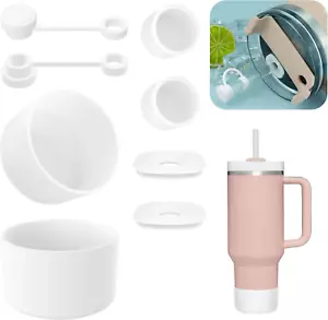 8PCS Cup Accessories Set for Stanley Cup H2.0, Including 2 Pcs Straw Cover Cap - Picture 1 of 12