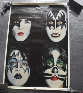 Cartel original KISS Vintage 1979 Dynasty Face Ace Peter Gene Paul - Imagen 1 de 6