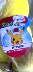 🔥Riesige 24 Zoll Pokemon Pikachu Weihnachtsmütze Jumbo Plüschtier Groß Plüschtier Stofftier Neu - Bild 1 von 5