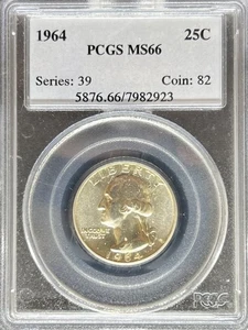 1964 Washington Quarter MS66 PCGS (#PA7982923) - Picture 1 of 2