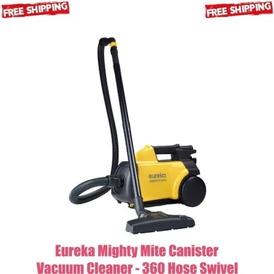 Eureka Mighty Mite Canister Vacuum Cleaner - 360 Hose Swivel