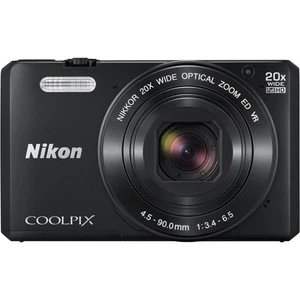 Nikon COOLPIX S7000 Vintage Digital Camera Black 16 megapixel 20x optical zoom - Picture 1 of 11