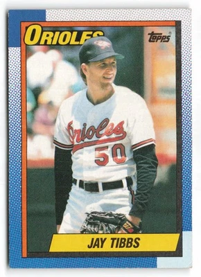 1990 Topps #677 Jay Tibbs Baltimore Orioles - Image 1 of 2