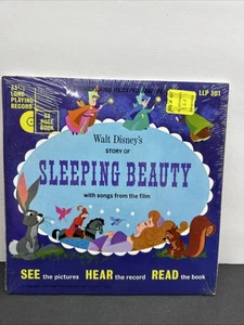RARE SEALED DISNEYLAND 7” RECORD & 24 PG. BOOK SLEEPING BEAUTY LLP301 1965 - Picture 1 of 10