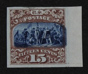 CKStamps: Colección de estampillas de Estados Unidos Scott #119P3 15c sin usar H NG prueba punto delgado - Imagen 1 de 2