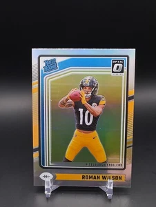 2024 Panini Donruss Optic Rated Rookie Holo Roman Wilson #285 RC Steelers - Bild 1 von 2