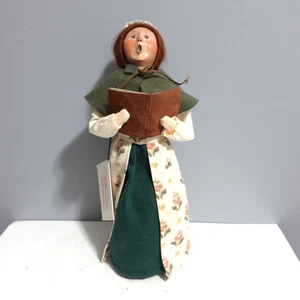 Byers Choice Caroler 1998 Williamsburg Christmas Woman With Songbook - Bild 1 von 12