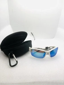 Rawlings PS1020 32 Sonnenbrille UVA/UVB, weißes Gestell blaue verspiegelte Gläser im Etui neu mit Etikett - Bild 1 von 13
