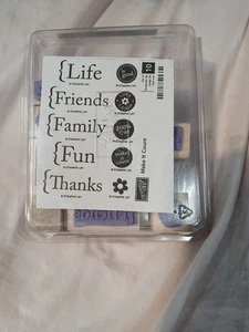 Stampin' Up Stempelset 10 Stempel - Make it Count Mix - Holz, Gummi, montiert - Bild 1 von 5