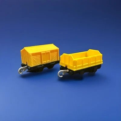 Thomas & Friends Trackmaster Yellow Box Van Truck Flattened - Image 1 of 4