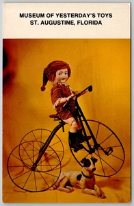 Creepy Doll Bicycle Dog Museum Yesterday's Toys St. Augustine Florida FL UNP - Picture 1 of 2