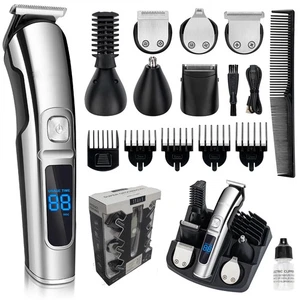 Haarschneider Professioneller Barttrimmer Herren Trimmer Haarschneider Silber - Bild 1 von 10
