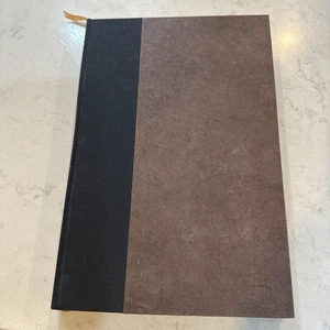 Brown Journal, unruled paper, marbled end papers - Picture 1 of 4