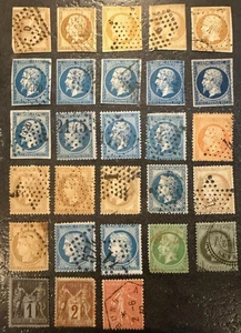 🦬Konvolut schöne Briefmarkenstempel Empire, Ceres, Sages.🦬 - Bild 1 von 3