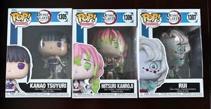 Lotto (3) Funko Pop! Demon Slayer 1305 Kanao Tsuyuri 1306 Mitsuri Kanroji 1307 Rui - Foto 1 di 6