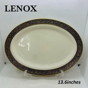 Lenox Berkeley Oval Plate 13.6in (34.5cm) Used from Japan - Picture 1 of 5