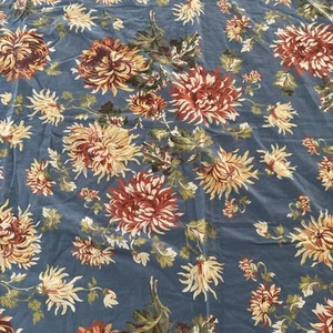 April Cornell Blau Blumen Tischdecke 112" x 58" 100% Baumwolle - Bild 1 von 10