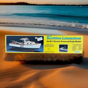 Vintage MIDWEST Boothbay Lobster 🦞 Boat - R/C Electric Powered Scale Model Kit! - Picture 1 of 23