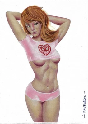 💥Mary Jane (09"x12") original comic art by Jackson Santos- TramaStudio💥 - Image 1 of 4