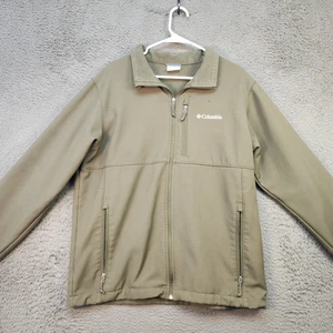 Columbia Jacket Mens Large Softshell Full Zip Fleece Lined Outdoor Pockets - Picture 1 of 12