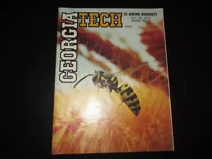 Vintage 1973 Auburn Tigers Fußballprogramm @ Georgia Tech gelbe Jacken - Bild 1 von 3