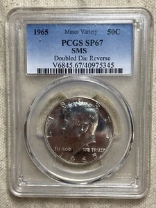 1965 Kennedy Half SMS FS 801 DDR PCGS SP67 White Minor Variety Top Pop! - Picture 1 of 8