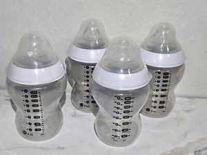 Tommee Tippee 9 Oz Bottle Set Of 4 Slow Flow EX COND FAST SHIPPING - Picture 1 of 3