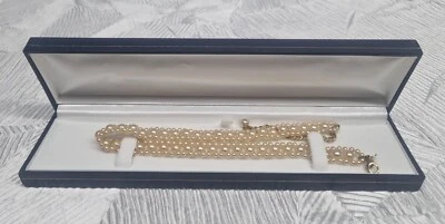 M&S Pearl Choker Necklace 40cm Full Length Rectangular Ladder Design 1.6cm Wide - Image 1 of 4