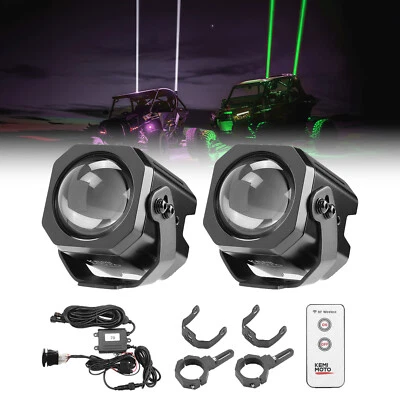 70MM Whipless LED Laser Whip Lights w/1.5''-2'' Roll Bar Mount for X3 RZR Talon - Image 1 of 4