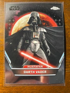 2024 Topps Chrome Star Wars Hyperspace Darth Vader #50 Mustafar - Foto 1 di 2