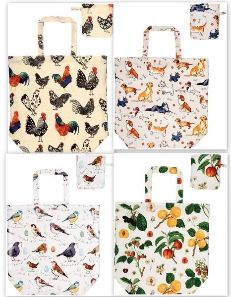 Ulster Weavers Packbare Tasche - Vogelgesang, Hahn, Hund & Knochen & Nutten Obstgarten  - Bild 1 von 1