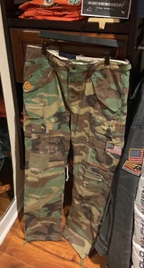 POLO RALPH LAUREN Big & Tall Army CAMO KAUAI GRAFFITI Cargo Utility Chino Pants - Picture 1 of 12