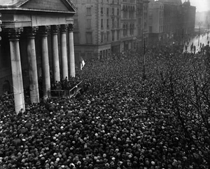 Dublin Crowd (1920) Irish Civil War Michael Collins - 17" x 22" Fine Art Print - Picture 1 of 1