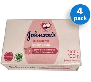 Johnson's Baby Mild Soaps Moisturizer Gentle Soft Skin Dye Free Soap 3.5oz 4Bars - Picture 1 of 2