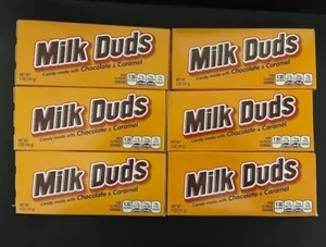 MILK DUDS Chocolate and Caramel Candy Boxes 5 oz each - {LOT OF 6 BOXES} - Picture 1 of 2