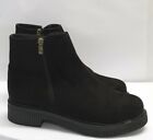Sapin Womens Black Faux Suede Ankle Boots Size EU 38 | Ref S/410# 