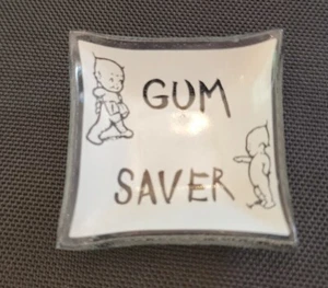 Vintage GLASS GUM SAVER KEWPIE DOLLS FLOWERS 2-3/8" - Picture 1 of 4