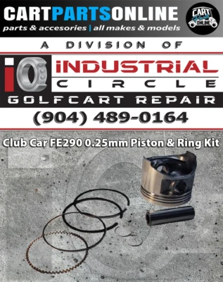 Kit de pistón y anillo Club Car FE290 0,50 mm 5172 - 1992 en adelante Foto 1 de 2