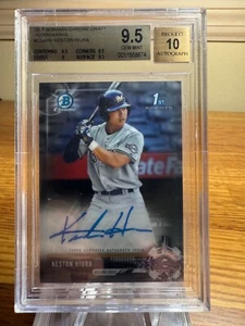 2017 Bowman Draft Chrome Keston Hiura 1st Prospect Autograph #KH BGS 9.5/10 RY - Bild 1 von 2