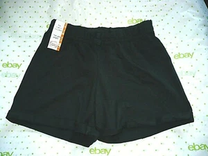 Wonder Nation Girls Pull On Rolled Cuff Shorts Size X-Small (4-5) Black New - Picture 1 of 1