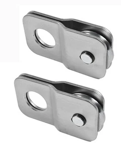 Pair (2) 9,000lbs 4 TON Silver vehicle recovery Winch Pulley Snatch Block - Picture 1 of 8