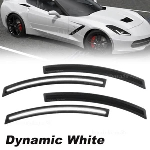 4pcs Dynamic White Front Rear LED Side Marker Lights For Chevy Corvette C7 14-19 - Picture 1 of 12