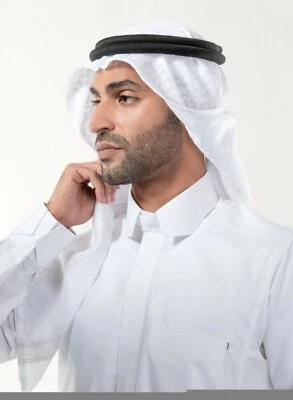  Белый Арафат арабский шарф шаль Keffiyeh Kafiya shemagh палестина + Igal Agal комплект - Изображение 1 из 4