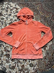Juicy Couture Jacket Medium Orange Terry Cloth Tracksuit * - Picture 1 of 13